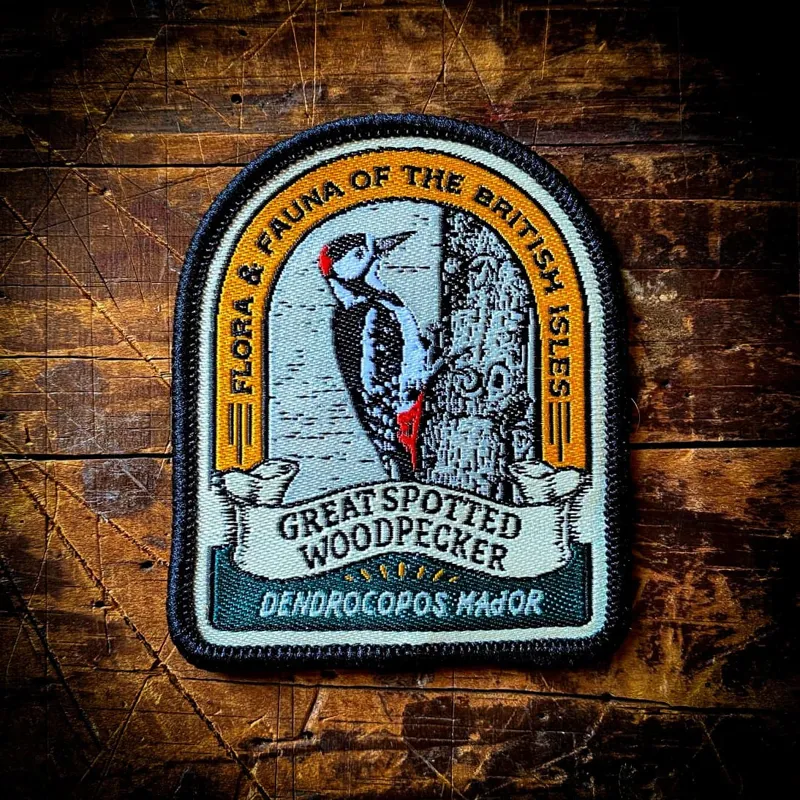 Great Spotted Woodpecker Patch - Adventure Patch Co.